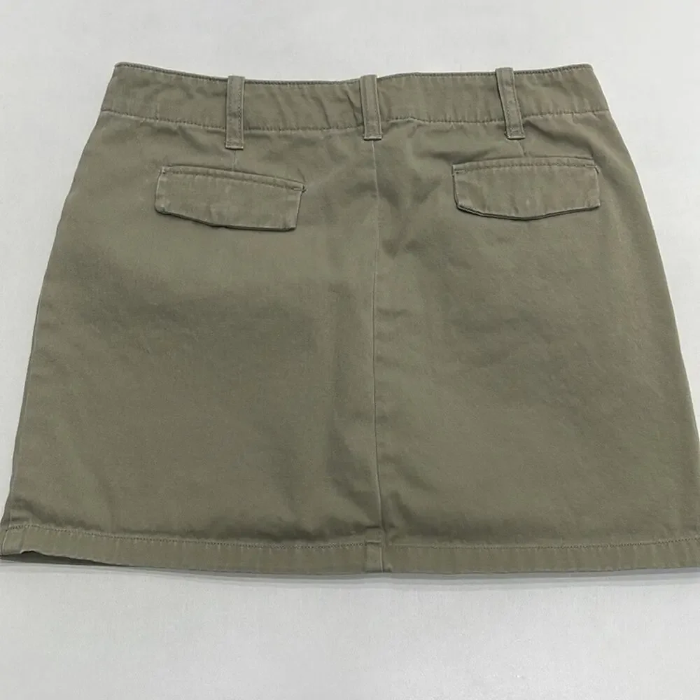 GAP Women’s 1 (JUNIORS) Green Cotton Mini Skirt